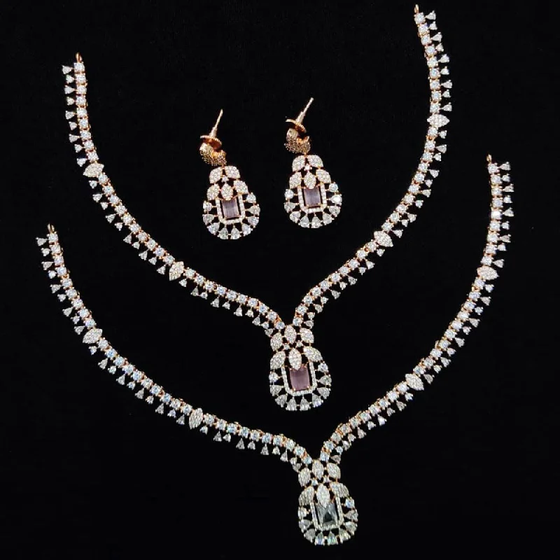 Kavita Art American Diamond Necklace Set