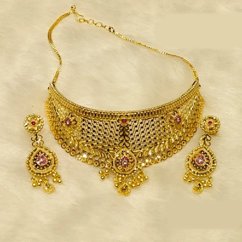 Sunrise Gold  Forming Choker Necklace Set