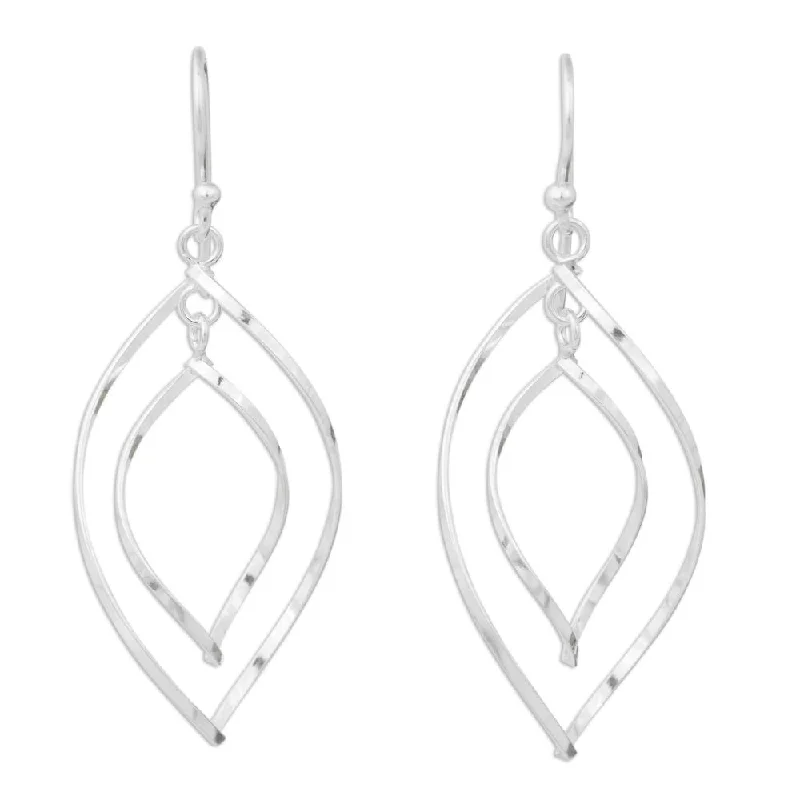 Sterling Silver Eyes On You Dangling Style Earrings