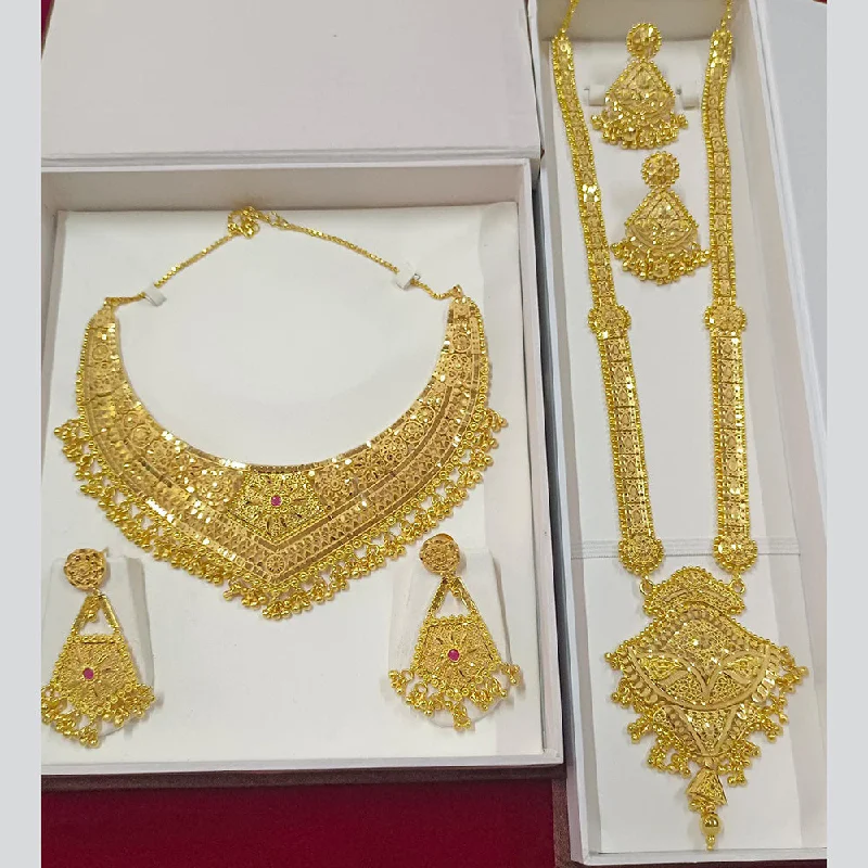 Pari Art Jewellery Forming Double Necklace Set