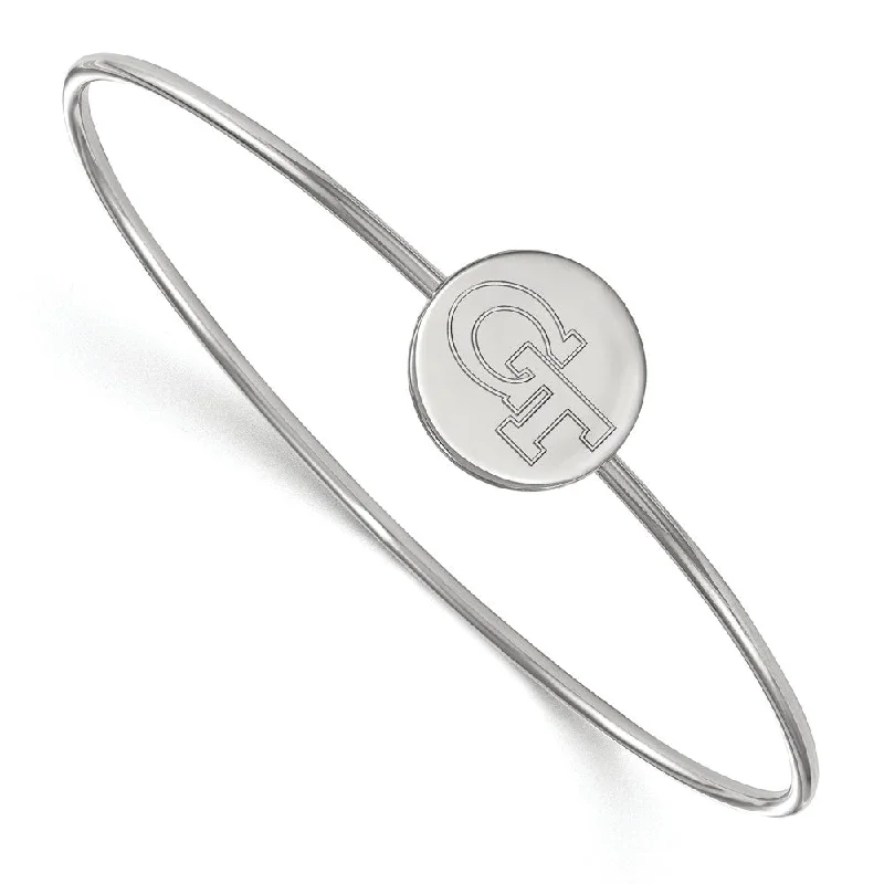 Sterling Silver Georgia Technology Bangle, 7 Inch