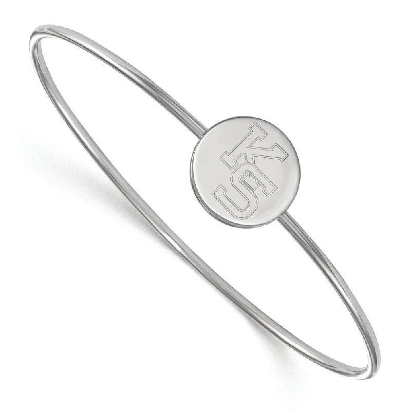 Sterling Silver Kansas State University Slip On Bangle, 7 Inch