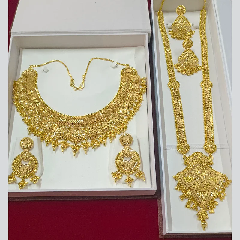 Pari Art Jewellery Forming Double Necklace Set