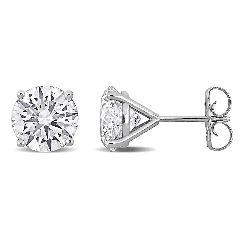 Created Forever 5ct TW Lab-Grown Diamond Martini-Style Stud Earrings in 14K White Gold